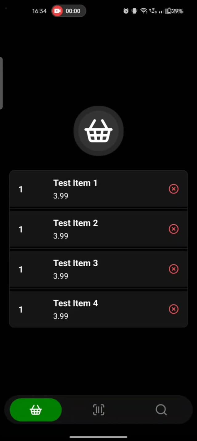 Scanner application screenshot 1